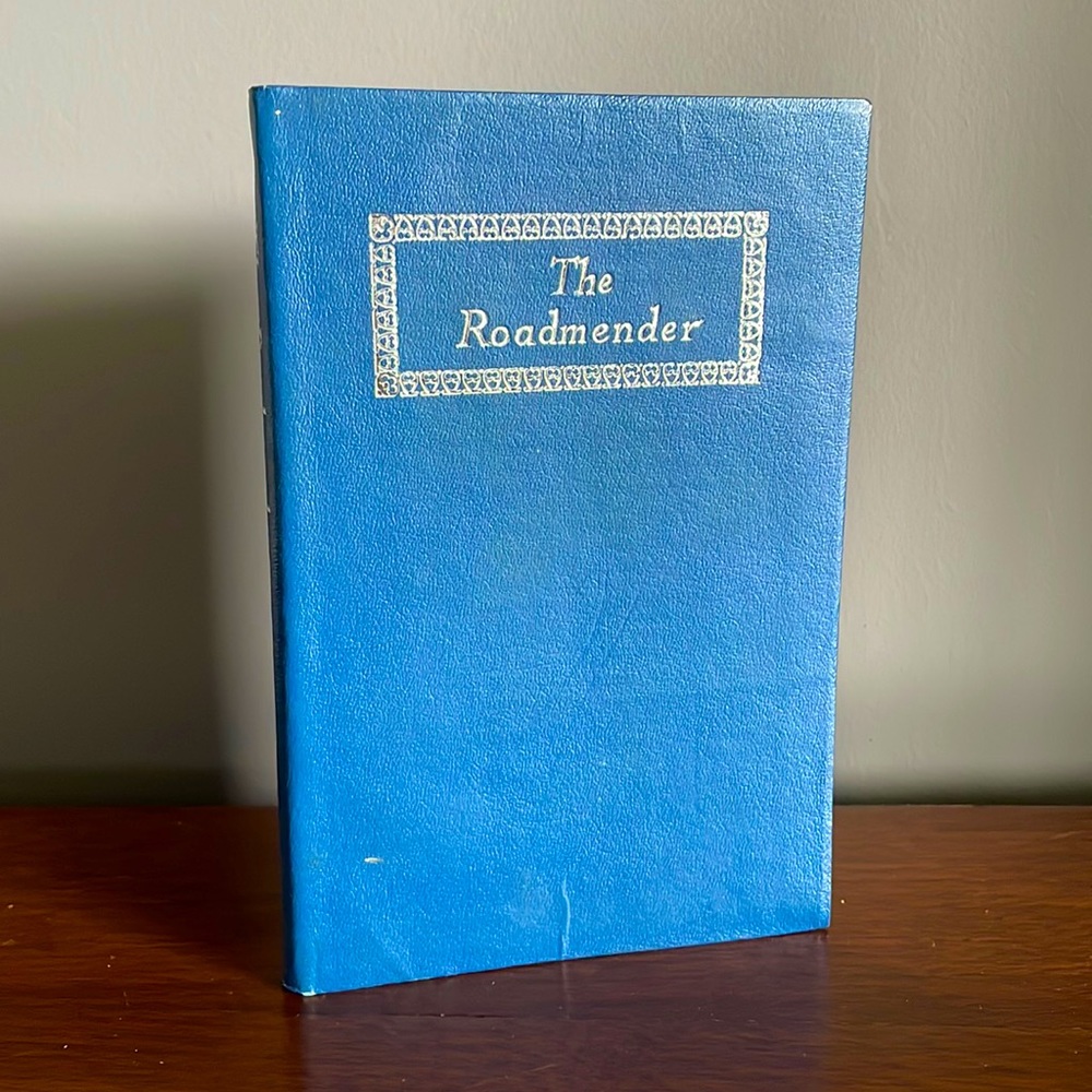 Leather Bound The Roadmender Antique Blue Book
